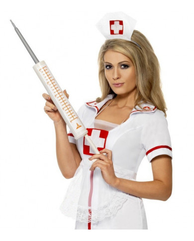 Grande seringue d'infirmière pour déguisement