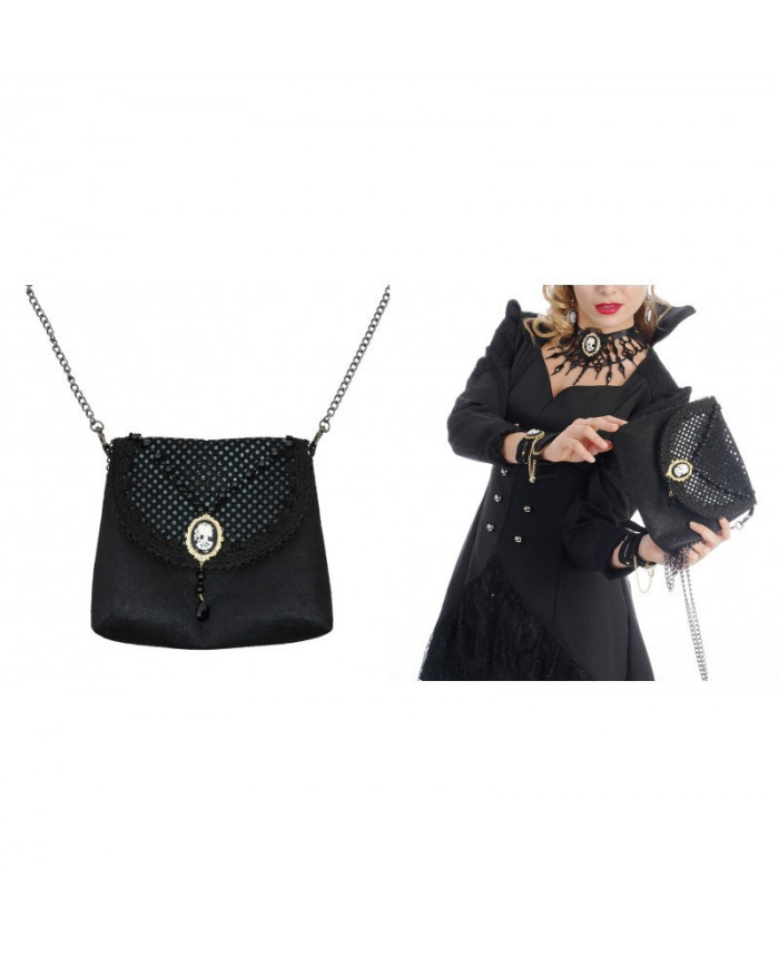 Sac main gothique noir Halloween femme